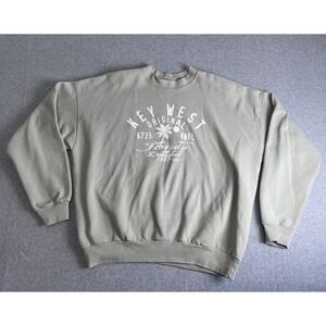 Vintage Hanes Comfort Blend Crewneck Sweatshirt Key West FL Adult Size XL Green